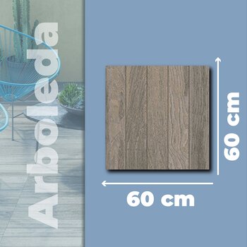 Piso Tipo Madera Arboleda Café Daltile 45x45 cm ZA11