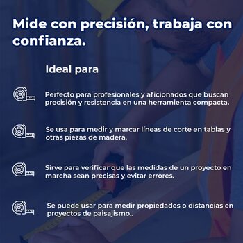 Cinta de Medir Flexómetro Auto-Lock 5 m cinta 19 mm Truper