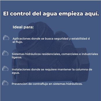 Válvula de Retención Check Tipo Columpio Urrea 19 mm 3/4 Pulgada