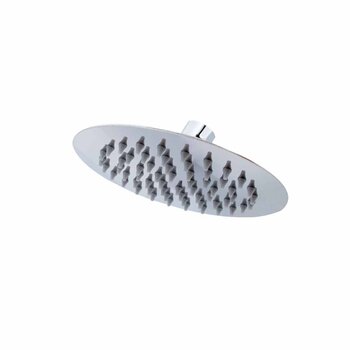 Regadera Delgada Redonda Sin Brazo Rugo 6" Acero Inoxidable