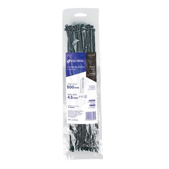 Cincho Plástico Volteck Negro 50 cm