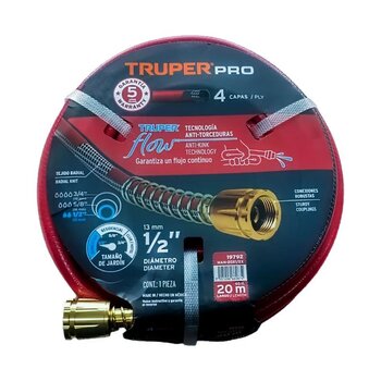 Manguera Reforzada 4 Capas Truper 20 mt