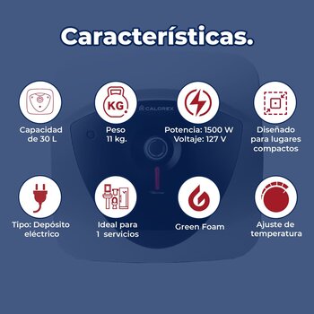 Calentador de Depósito Eléctrico 30 L Calorex Levare 1 Servicio