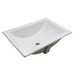 Lavabo Rectangular Marcus Bajo Cubierta con Rebosadero Helvex