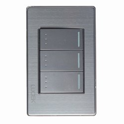 Placa 3 Apagadores Lucek BP10MP