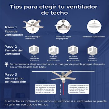 Ventilador de techo tramontana 30 pulgadas plata con luz