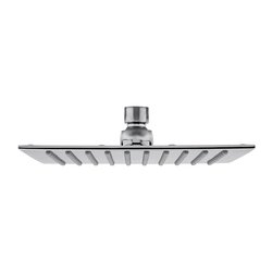 Regadera 8" x 8 de Chorro Fijo Helvex Cuadrada UltraPlana H-3009