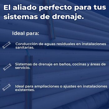 Tubo PVC Sanitario San Norma 75 MM 3 (6M)