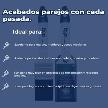 Brocha Byp de cerda natural La Regia 1½" pulgada
