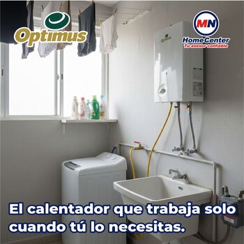 Calentador Paso 05 L Instantáneo Optimus 1 Baño Gas Natural