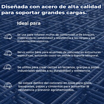 Malla Electrosoldada DeAcero 66-1010 2.5 x 40 ML 100 m2