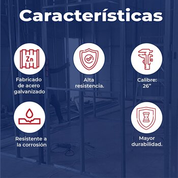 Poste Metalico Calibre 26 4.10X3.05 M