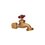 Llave Para Manguera de Agua Bronce Rugo 13 mm