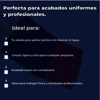Brocha de Espuma Poliuretano Mayor Precisión 4" Pulgadas