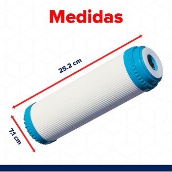 Cartucho de Repuesto Carbón Activado Primario Osmosis Rotoplas