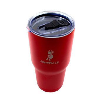 Vaso térmico rojo con popote 28oz