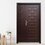 Puerta Der con Fijo Serie 3 Alta Seguridad 130X213 MTS CHOCOLATE