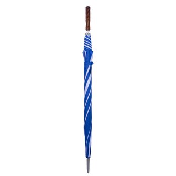 Paraguas portátil para lluvia estilo golf azul y blanco