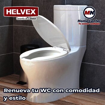 Asiento Para Sanitario Cierre lento Alargado Tapa Helvex AT-1