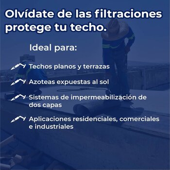 Prefabricado SBS Superply 3.5 mm FV Gravilla Blanca