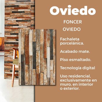 Fachaleta Oviedo Foncer 30 x 45 cm Kinabalu