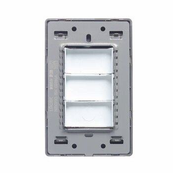 Placa Ciega Plateado Lucek BP1200MP