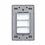 Placa Ciega Plateado Lucek BP1200MP