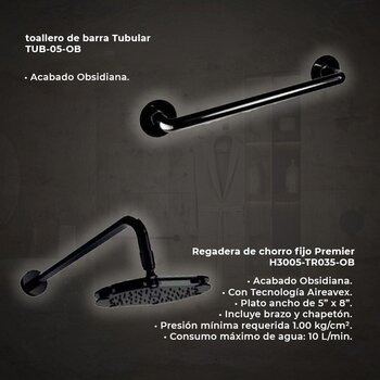 Paquete Griferia Obsidiana y Lavabo Helvex