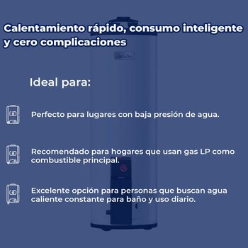 Calentador Deposito Maximus 59 L Gas natural 1 1/2 Servicio G15