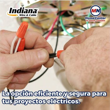 Cable Eléctrico Blanco Rollo de 100 M Calibre 14 THW-LS