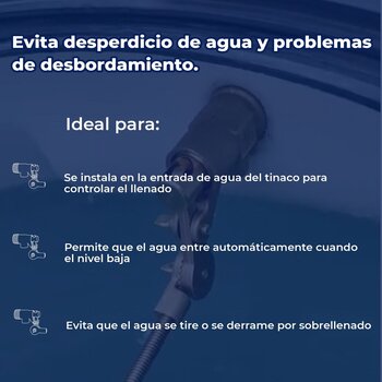 Válvula Flotador Para Tinaco Llenado Bronce ½ pulg Rugo