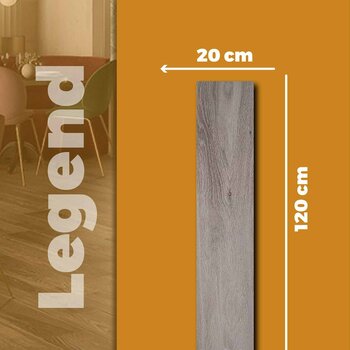 Piso Legend Greige Daltile 20 x 120 cm Rectificado