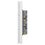 Placa 3 Apagadores Sencillos Lucek Flat Plata