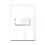 Placa 1 Apagador Blanco