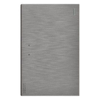 Placa 1 Apagador Lucek Flat Plata