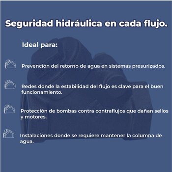 Válvula de Retención Check Tipo Columpio Urrea 25 mm