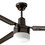 VENTILADOR INDUSTRIAL TORBELLINO NEGRO 54 in CON LUZ 3 ASPAS