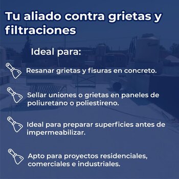 Cemento Acrílico Unimper Uniblock Blanco 3.8 L