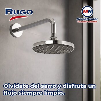Regadera Redonda Sin Brazo Amsterdam 6" Antisarro Rugo Cromo