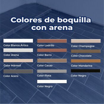 Boquilla con arena 10 kg Crest color mandarina