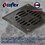 Coladera Cuadrada de Abs con Rejilla de Acero Inoxidable Coflex