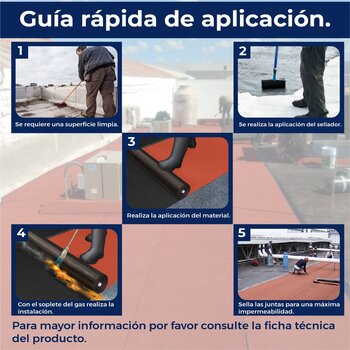 Imper prefabricado APP Sikashield 4.0mm F PL gravilla roja