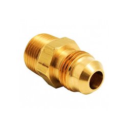 Niple Terminal Bronce Gas 3/8 x 1/2 pulg