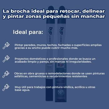 Brocha Byp de cerda natural La Regia ½” Pulgada