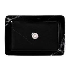 Lavabo sobreponer Duero statuario black Foncer
