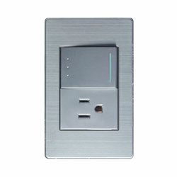 Placa Metálica Apagador Escalera Contacto Aterrizado Lucek