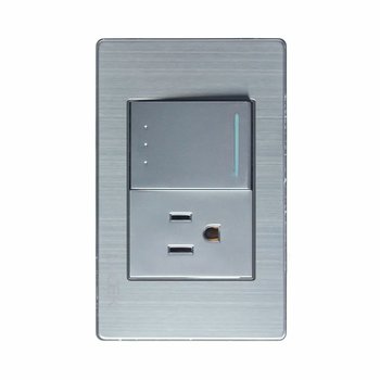 Placa Metálica Apagador Escalera Contacto Aterrizado Lucek