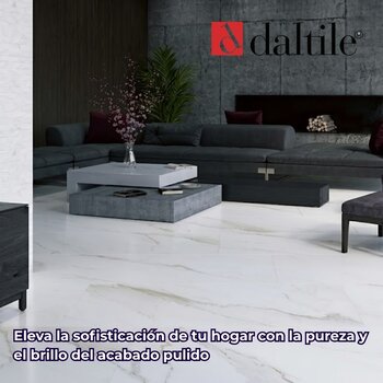 Piso Blanco Etéreo Daltile 80X160 2.56M2 ZET2R
