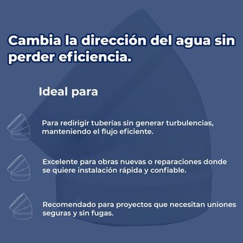 Codo PVC Para Tubería Sanitaria 8 45 Grados 200 mm