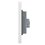 Placa Contacto Doble Lucek Flat Blanco